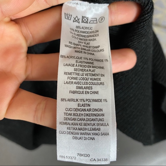 French Connection So Soft Sweater Dress - Black - Picture 3 of 4